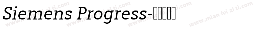 Siemens Progress字体转换